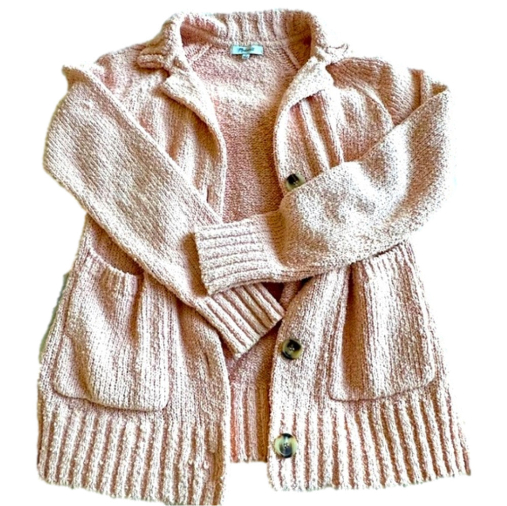 Madewell Pink Cardigan Sweater